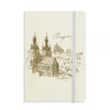 Prague Square Czech Republic Landmark Notebook Fabric Hard Cover Classic Journal Diary A5248k