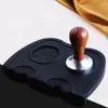 Kaffefilter 2st Espresso Tampers Mat Silicone Tamper Holder Corner Pad Anti-Skidkafé Tamping Tools Tamping Tools