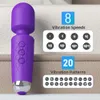 pussyi vibrator sex toy for woman Portable AV Wand 20 Modes Vibration Mini Massager Rechargeable Waterproof Masturbator adult toy