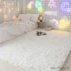 Dywany duże dywany do nowoczesnego salonu długi owłosiono dywan w sypialni futrzany dekoracja nordycka puszysta podłogowa podłogę R230718