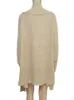 Kadın Sweaters Fitshinling Moda Kış Hardigan Kadın Ceket Dış Giyim Bohem Cepleri Örme Sweater Uzun hırka Kadın Giyim Khaki L230718