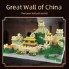 Bloki 3426pcs Mini Chińczyk The Great Wall Architecture Building Building Tradycyjne słynne malownicze domowe cegły Cegły Zabawki dla dzieci Prezenty R230718