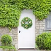 Decorative Flowers Green Decoration 16 Walls Inch Wreath Porch Floral Artificial Party Indoor Front Door Plants Large Frame