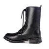 2023 New Winter Women Buckle Motorcycle Boots British Style Gothic Punk Low Heel Black Botas Mujer Shoe Plus Size L230704