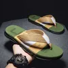 Slippers Summer Men's Flip Flops Hot Sale Slippers Soft Quick Dry Slides Male Street Beach Slippers Casual Flip Flops Indoor Footwear L230718