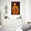 Modern Female Canvas Art for Music Room Decor Chaim Soutine Amedeo Modigliani Painting Handmade