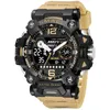 Zegarek Smael 2023 Taktyczny ston męski zegarek wojskowy Watch Luminous Waterproof Outdoor Electronic