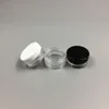 1ML Plastic Clear Empty Jar 1G Cosmetic Mini Pot Acrylic Make-up Eyeshadow Lip Balm Nail Art Piece Container Bottle Travel Sample Size Eqfhm