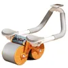 AB Rollers 2023 Yeni Versiyon AB İki Tekerlek Silindiri Otomatik Ribaund Ab Wheel Roller Abdominal Çekirdek Eğitmeni HKD230718