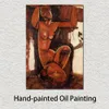 Kvinnlig figur Canvas Art Caryatid III Amedeo Modigliani Målning Handmålad olje Modern Office Decor