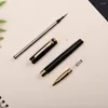 PCS Högkvalitativ lyx Full Metal Ballpoint Pen White Black Red Ballpens Business Writing Signing School Office Stationery