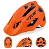 Caschi da ciclismo Casco BATFOX Bici MTB Bicicletta Arancione Uomo Donna Mountain Road Integralmente modellato Sport 230717