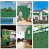 Fiori decorativi 50 50cm Pianta finta Parete verde artificiale Tappeto erboso Erba DIY Outdoor Indoor Home Store Sfondo Falso prato Decor