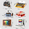 Blöcke, Mini-Blöcke, digitale Retro-Filmkamera, Vintage-Steine, Modellbau, Kinder, Jungen, Ideen-Set, Foto, Schreibmaschine, Handy, kreativ, R230718