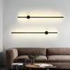 Lampada da parete moderna minimalista lunga per soggiorno TV sfondo decorazione Safa 60/80/100/120/140 cm lampade da comodino camera da letto