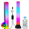 Datorhögtalare 2st 5V Colorful Tube RGB LED Sound Control Light Voice Pickup Rhythm Strip Remote Music Atmosphere Lamp306Q