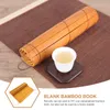 Bouteilles de stockage Tome Bambou Ornement Livre Tampon Blanc Glisse Po Prop Décoratif Rétro Japonais Outils