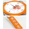 Horloges murales Style chinois horloge salon maison choses simples kaki Ruyi créatif suspendu Art montre