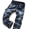 Moda 2020 New Men's Rock Revival Jeans retos Duas cores Unindo Jeans masculinos 187k