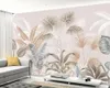 Bakgrundsbilder Papel de Parede Custom Tropical Plant Wallpapet Mural Living Room TV Wall Bedroom Home Decor