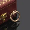 Boy Girl Ohrring Titanium Stahl Logo -Gravave 6mm Diamant Liebesnagelring 18k Gold Silber Rosen Ringe Frauen Männer Liebhaber Hochzeit Schmuck Lady Party 6 7 8 9 10 11 12 Ring 346