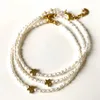 Strand Oval Natural Pearl Golden Star Accessory Pendant Exquisite Fashion Bracelet For Women Boutique Jewelry Beatyful Precious Gift