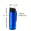 Purificateur d'eau de bouteille d'eau ultra-filtration 1pc 0.01, bouteille de filtre à eau portable avec filtration en 4 étapes pour la survie, le camping, la randonnée, la randonnée