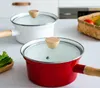 Milk Pot Non-stick Ceramic Saucepan Baby Porridge Noodle Soup Cooking Pan Kitchen Stewpan With Long Handle LA138