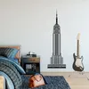 Duvar çıkartmaları York City Empire State Bina Çıkartma Odası Dekorasyon Sticker Çıkarılabilir Duvar Kağıdı Modern Ev Dekoru LL2581