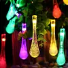 Décorations De Jardin 6M 30LED Solaire Gouttelettes Ampoule Guirlande Lumineuse Extérieure Étanche Guirlande De Noël Lumière Pelouse Cour Lampe Décoration 230717