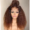 Indyjskie ludzkie włosy 4x4 koronkowa peruka perwersyjna 1b 30 Ombre dwa tony kolor 10-32 cala yirubeauty cała 180% gęstość 210% 291r