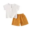 Zestawy odzieżowe Milancel Summer Baby Set Ubrania Sit Solid Tee and Shorts 2 szt. Chłopcy