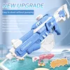 Sand Play Water Fun Electric Water Gun Toy exploderar barns högtryck kraftfull laddning Automatisk sprayleksak 230718