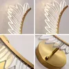 Applique murale moderne minimaliste acrylique plume salon décoration chambre fond Led éclairage intérieur pour la maison