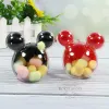 12PCS Acrylic Micky Mouse Candy Box Favors Kids Birthday Party Gifts Reception Table Decors Event Sweet Holder Wedding Favors