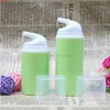 Makeup Tools Green Essence Pump Bottle White Head Plastic Airless flaskor för Lotion Shampoo Bath Cosmetic Packaging 100 st lothi240e