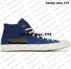 Обувь мужские брюки Taylors All Star 70 Hi Women Sneakers Supt 5 11 Casual US 5 CDG Дизайнер -дизайнер Sky Blue Trainers US5 Commes Des Garcons играют в Pink Love Peach Youth