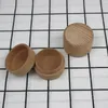 Beech Wood Jewelry Box Small Round Storage Box Retro Vintage Ring Boxes for Wedding Natural Wooden Organizer Container Q320