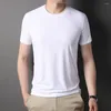 Męskie koszule Mężczyzny Codzienne koszulki Plaid Drukowane okrągły szyję Krótkie rękawy biznes Slim-Fit Prosty podstawowy letni koszulka pół rękaw