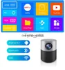 Andra projektortillbehör WZATCO NEW E9 Mini Projector Full HD 1920*1080p Android 9.0 WiFi Blutooth Beamer 4K Video Smart LED -projektor för hemmabio x0717