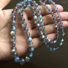 Chaînes Naturel Labradorite Collier Pour Femmes Hommes Cadeau Bleu Lumière Pierre De Lune Pierre Précieuse Cristal Perles D'énergie Pierre Bijoux 5-14mm