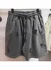Женские шорты спортивных штатов летняя модная дамская уличная одежда Y2K 90 -х годов сексуальная повседневная повседневная хараджуку корейская винтажная высокая талия разорванная