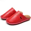 Slippers Men Home Slippers for Winter Warm Plush Slippers women Bedroom Genuine Leather Unisex man House Indoor Shoes L230718