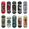 Novità Giochi Tastiera in legno Set completo 5 strati di legno d'acero Deck Cuscinetti Ruote Camion in lega Finger Skate Board Mini Skateboard Giocattoli per bambini 230718