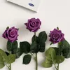 Fiori decorativi 10 pezzi Sensazione idratante Rose Fake Real Touch Articiail Latex Decor Home Party Bouquet da sposa floreale