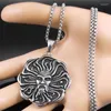 Anhänger Halsketten Retro Sonnengott Apollo Amulett Halskette Für Männer Frauen Edelstahl Silber Farbe Mythos Schmuck Colar Masculino NZZ395S06