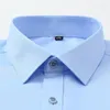 Camicie casual da uomo 2023 Non-Iron Solid Soft Easycare Stretch Uomo Camicia a maniche lunghe in spandex Abbigliamento da ufficio