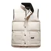 Gilet Designer Jacket Vest Luxe van de heren Vrouw Vest Veer gevuld materiaal Coat Graphiet Grijs Zwart en Witblauw Pop Paar Coat Minimalistische stijl S-2xl