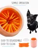 Nettoyeur de pattes pour chiens Grand gobelet pour lave-pieds pour animaux de compagnie 2 en 1 Brosse à récurer en silicone portable Pieds Grande race Patte boueuse