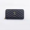 Luxusmarke Designer Brieftasche Frau Reißverschluss Geldbörsen Kartenhalter ChaoY029